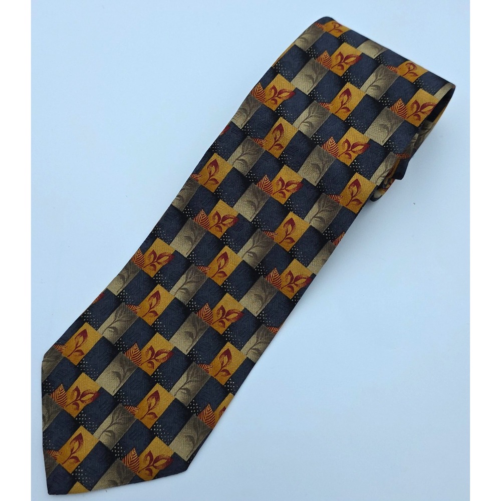 Ermenegildo Zegna Neck Tie Mens One Size Multicolor Floral Design Silk‎ Classic